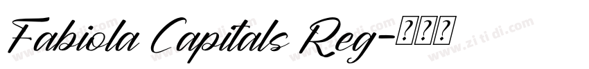 Fabiola Capitals Reg字体转换